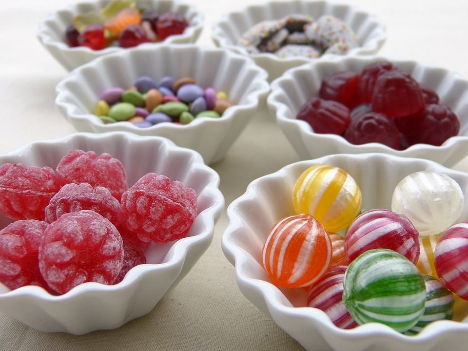 Sugar-free candy selection
