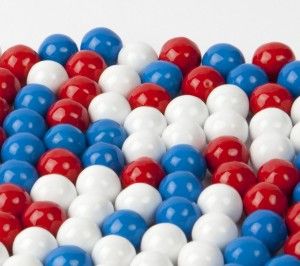 Red White Blue Sixlets