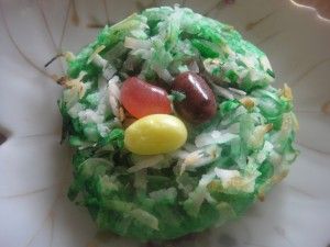 jelly belly easter egg nest cookies