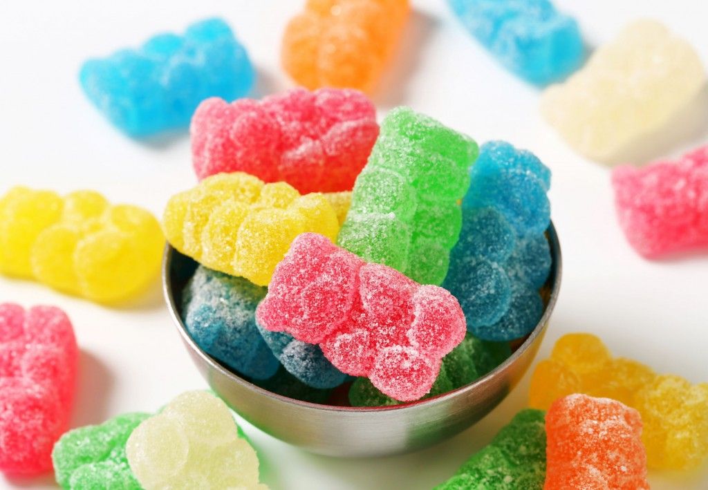 Colorful gummi bears