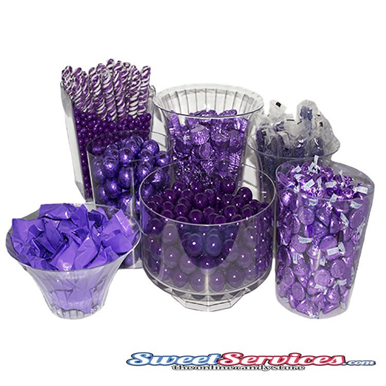 Purple candy buffet