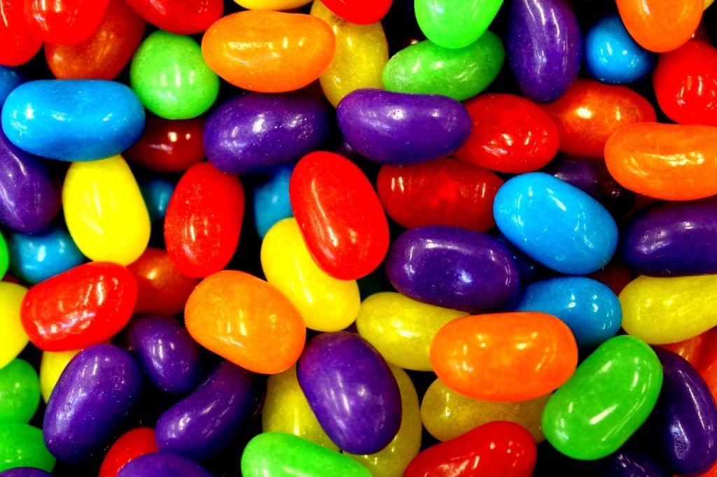 Colorful jelly beans